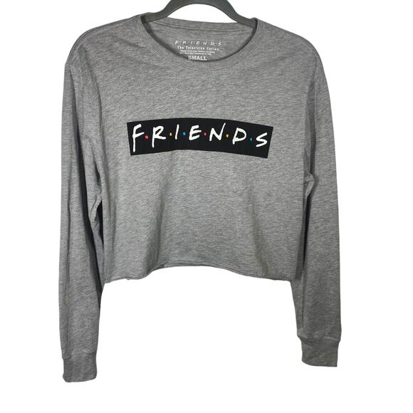 Friends Tops - Friends T Shirt The Television Series Long Sleeve Tee Gray Black Womens Sz Small